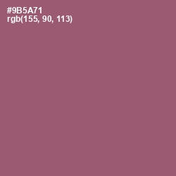 #9B5A71 - Cannon Pink Color Image