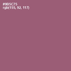 #9B5C75 - Cannon Pink Color Image