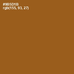 #9B5D1B - Hawaiian Tan Color Image
