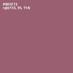 #9B5F72 - Cannon Pink Color Image