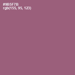 #9B5F7B - Cannon Pink Color Image