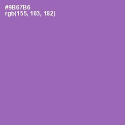 #9B67B6 - Wisteria Color Image