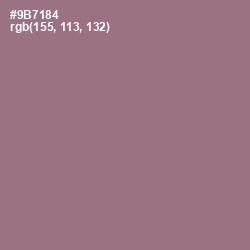 #9B7184 - Mountbatten Pink Color Image