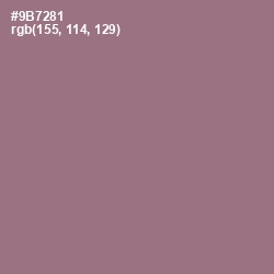 #9B7281 - Mountbatten Pink Color Image