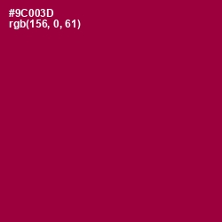 #9C003D - Paprika Color Image
