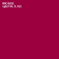 #9C003E - Paprika Color Image