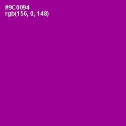 #9C0094 - Violet Eggplant Color Image