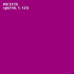 #9C017B - Fresh Eggplant Color Image