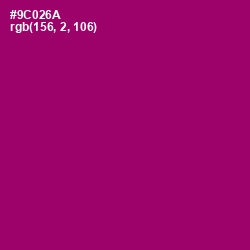 #9C026A - Fresh Eggplant Color Image