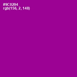 #9C0294 - Violet Eggplant Color Image