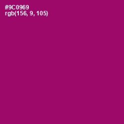 #9C0969 - Fresh Eggplant Color Image