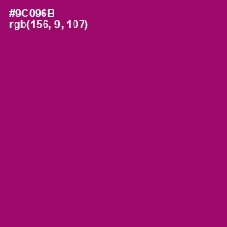 #9C096B - Fresh Eggplant Color Image