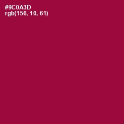 #9C0A3D - Paprika Color Image