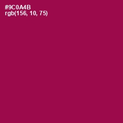 #9C0A4B - Disco Color Image