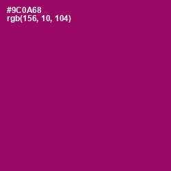 #9C0A68 - Fresh Eggplant Color Image