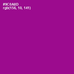 #9C0A8D - Violet Eggplant Color Image