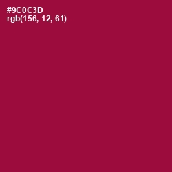 #9C0C3D - Paprika Color Image
