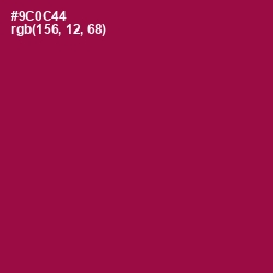 #9C0C44 - Disco Color Image