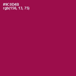 #9C0D4B - Disco Color Image