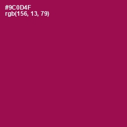 #9C0D4F - Disco Color Image