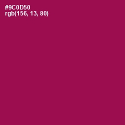 #9C0D50 - Disco Color Image