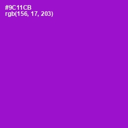 #9C11CB - Electric Violet Color Image