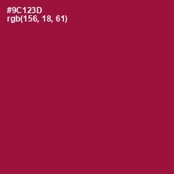 #9C123D - Paprika Color Image