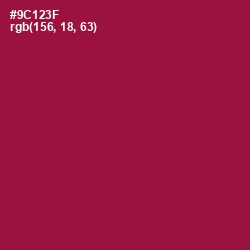 #9C123F - Paprika Color Image