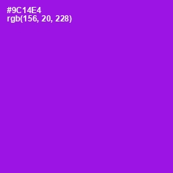 #9C14E4 - Electric Violet Color Image