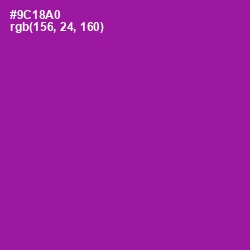 #9C18A0 - Violet Eggplant Color Image