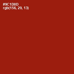 #9C1D0D - Totem Pole Color Image