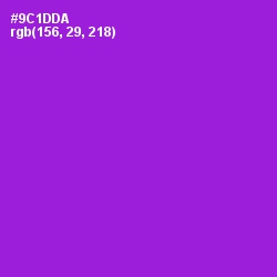 #9C1DDA - Electric Violet Color Image