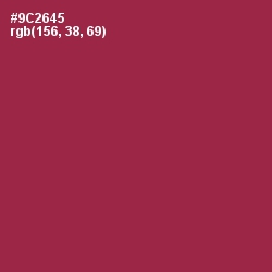 #9C2645 - Solid Pink Color Image