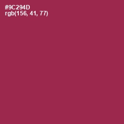 #9C294D - Camelot Color Image