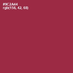 #9C2A44 - Solid Pink Color Image