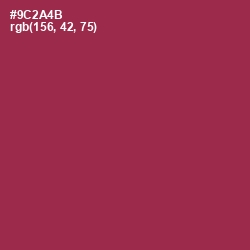 #9C2A4B - Camelot Color Image