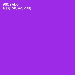 #9C2AE6 - Electric Violet Color Image