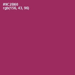 #9C2B60 - Vin Rouge Color Image