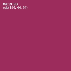 #9C2C5B - Camelot Color Image