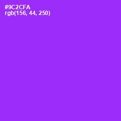 #9C2CFA - Electric Violet Color Image