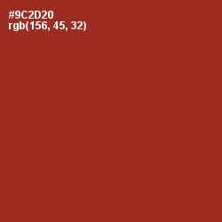 #9C2D20 - Prairie Sand Color Image