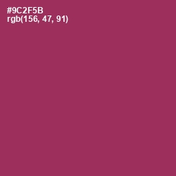 #9C2F5B - Camelot Color Image