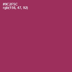 #9C2F5C - Camelot Color Image