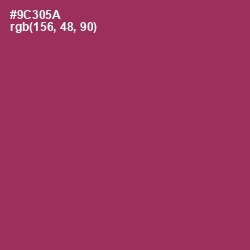 #9C305A - Camelot Color Image