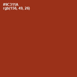 #9C311A - Cognac Color Image