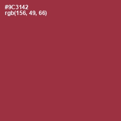 #9C3142 - Solid Pink Color Image