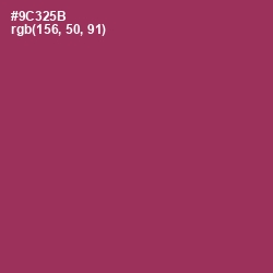 #9C325B - Camelot Color Image