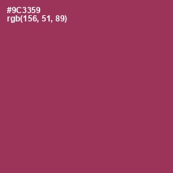 #9C3359 - Camelot Color Image