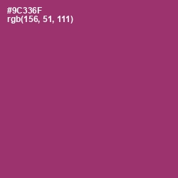 #9C336F - Vin Rouge Color Image