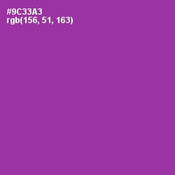 #9C33A3 - Vivid Violet Color Image